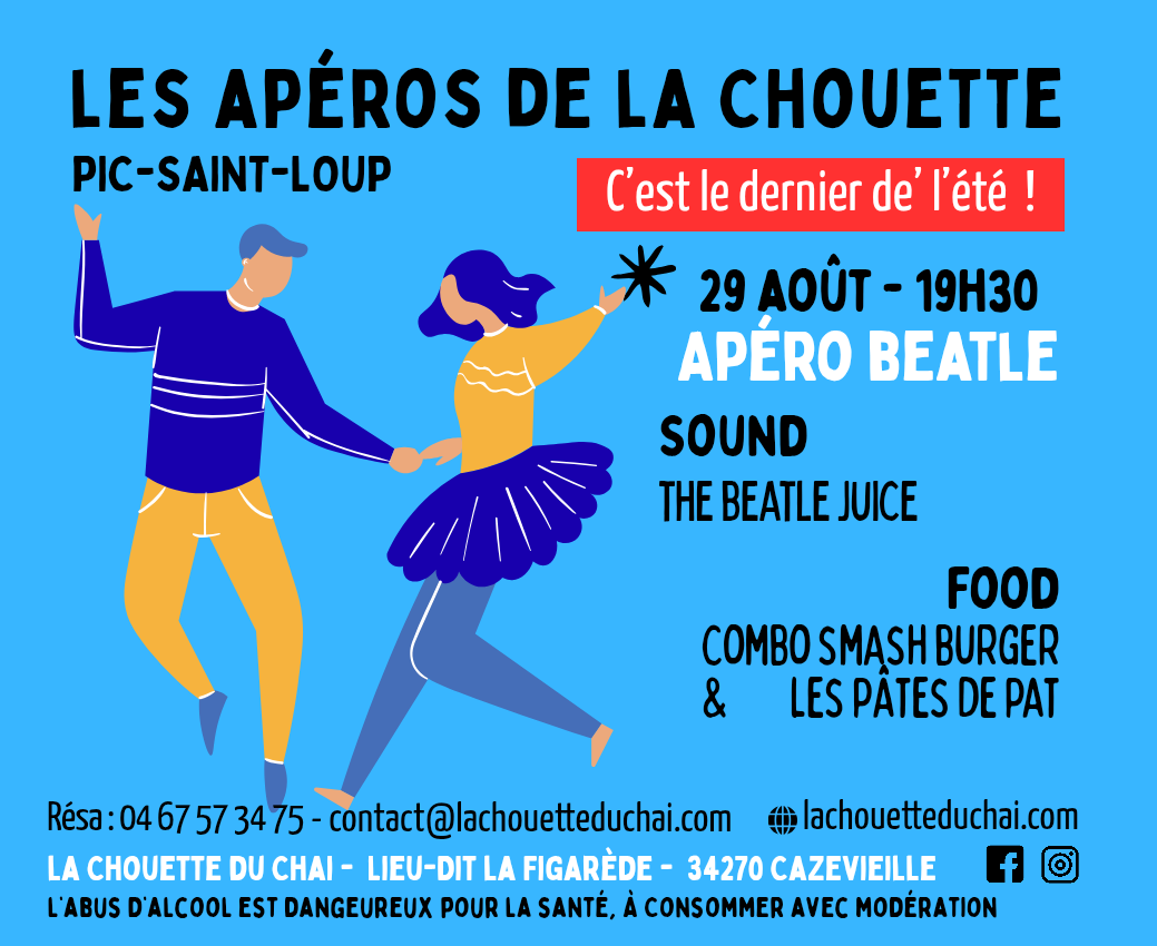 Dernière date : APÉRO Beatle du 29 août 2025